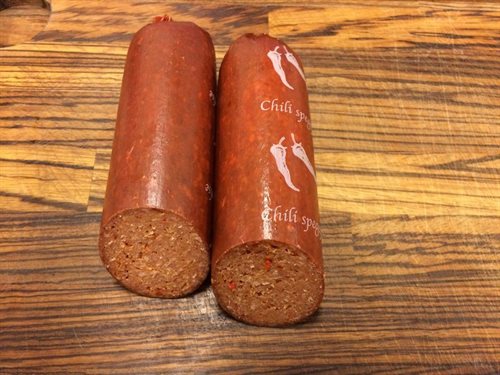Chili spegepølse 1/1
